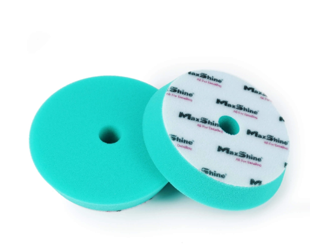 MaxShine High pro Поролоновый полировальный круг 130-155*30 мм, сильно режущий твердый, зеленый