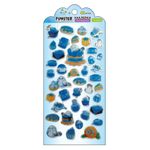 Наклейки гелевые "Аппетитное ассорти", 17,5х9 см, ассорти 6 видов, FUNSTER (ФАНСТЕР), 666083