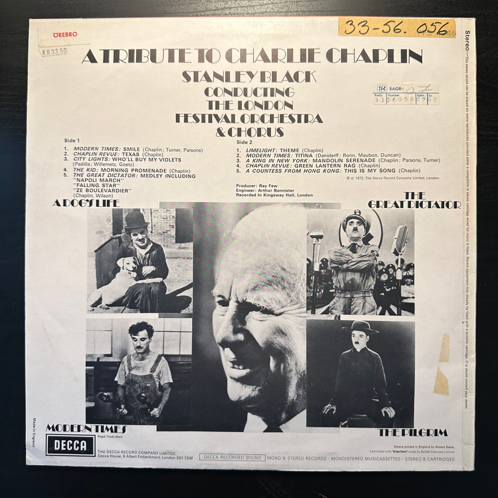 A Tribute To Charlie Chaplin (Англия 1972г.)