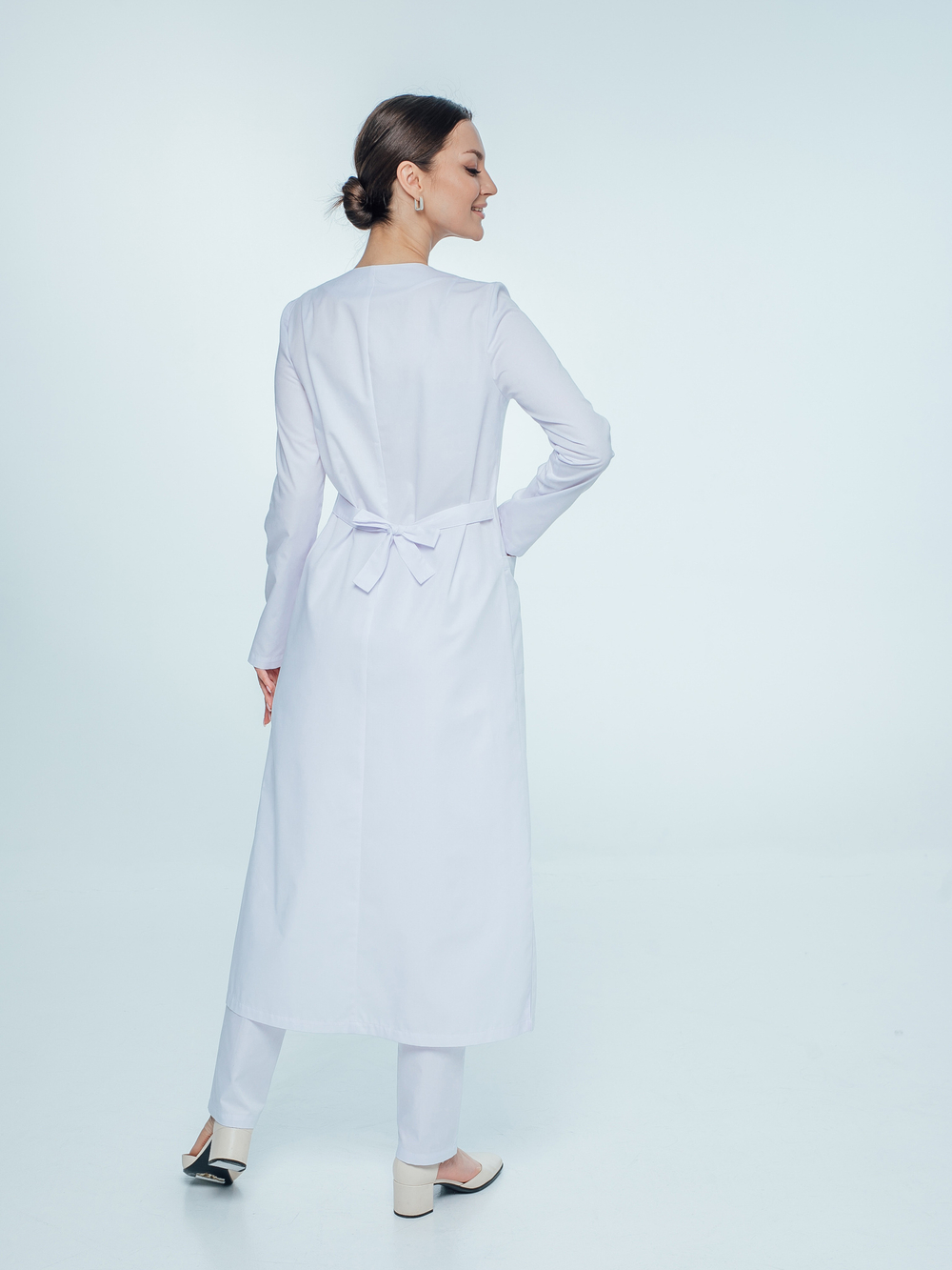 Халат медицинский женский | Х-272 клеон проф белый