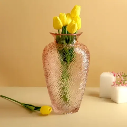 Ваза "Регина" 29см, цв.розовый