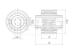 Сайлентблок передний нижнего рычага UNIO RMP-20116