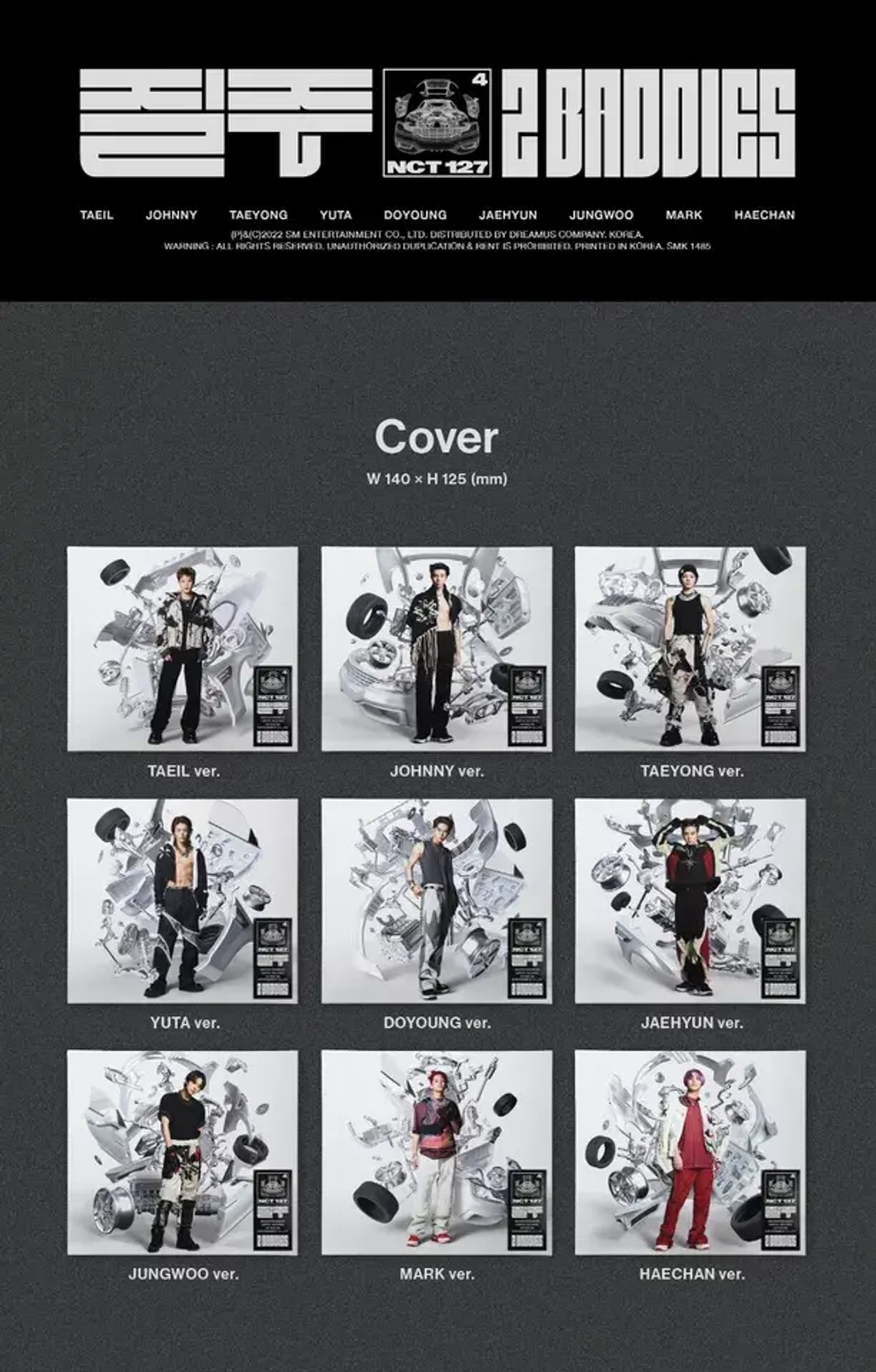 NCT 127 - 2 Baddies [Digipack ver.]