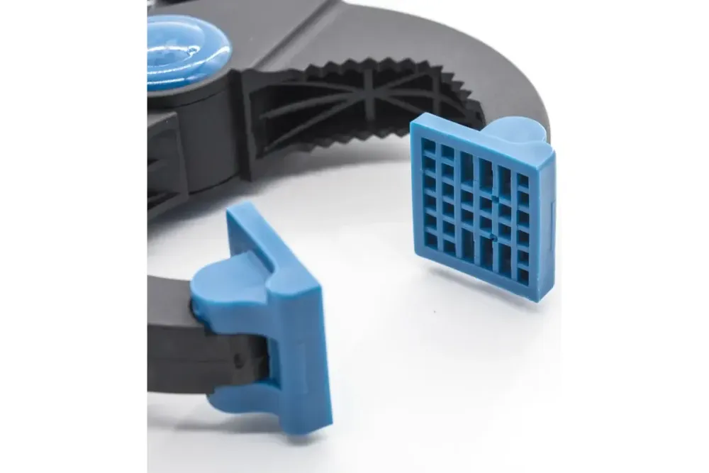 Струбцина клещеобразная пластик. корп., рычажный храповый механизм, 8"/200, 44-2-020