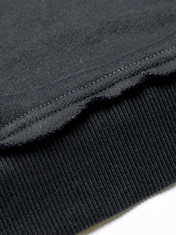 Толстовка Crew с коротким рукавом темно-серая - фото 10