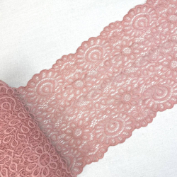 Кружево эластичное пудра 20 см