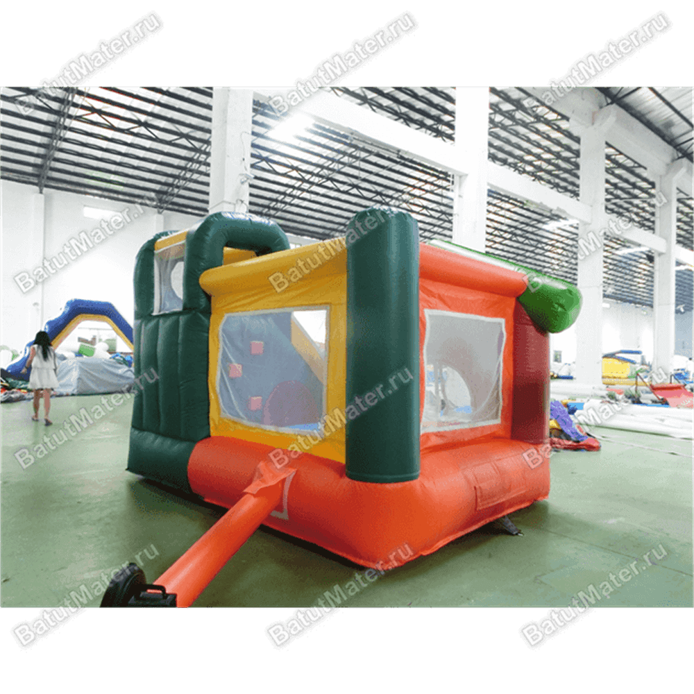 Небольшой надувной батут "Лесной домик"