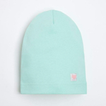Шапка для девочек мята/сердечко, р-р 50-54 6976410
