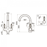 Кухонный смеситель Omoikiri Okinawa-2-SI