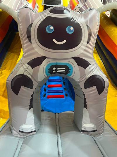 Коммерческий надувной батут «Робот» 8x6x6.5 м