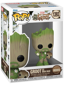 Фигурка Funko POP! Bobble Marvel We Are Groot Groot as Iron Man (1393) 79516