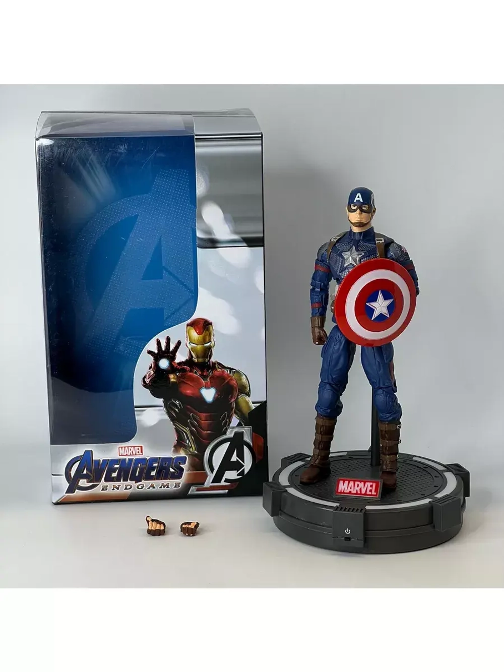 Фигурка игрушка Капитан Америка Марвел ZD Toys 1606-17 свет