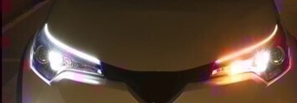 Sal-man Led лента для фар Плоская 30см Белый/Желтый 12V (2шт.)