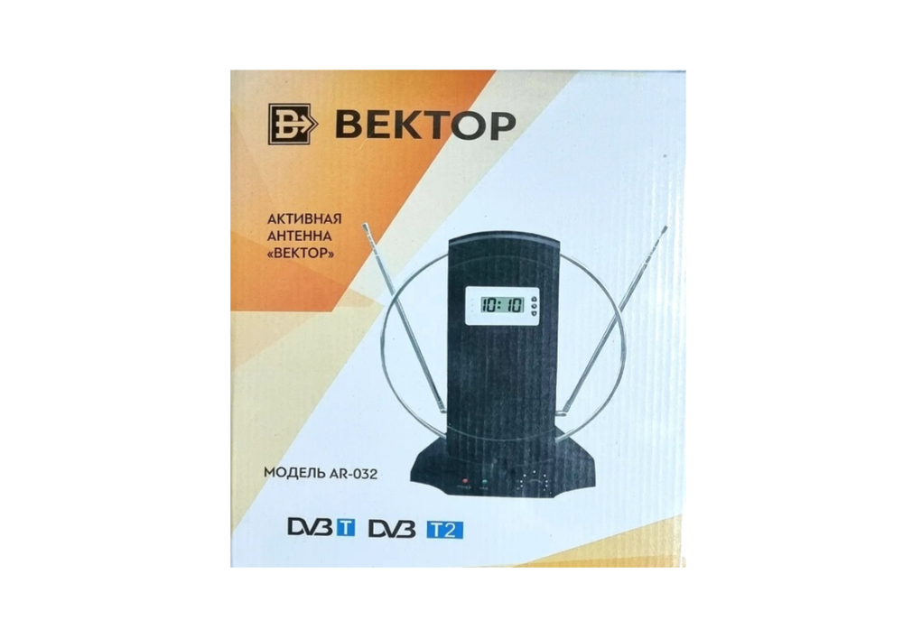 Антенна TV Вектор AR-032 Активная сеть/часы