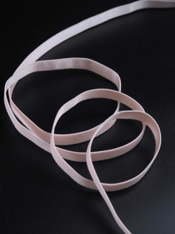 Резинка бретелечная цветочно-розовая по Лауме глянцевая ширина 10 мм