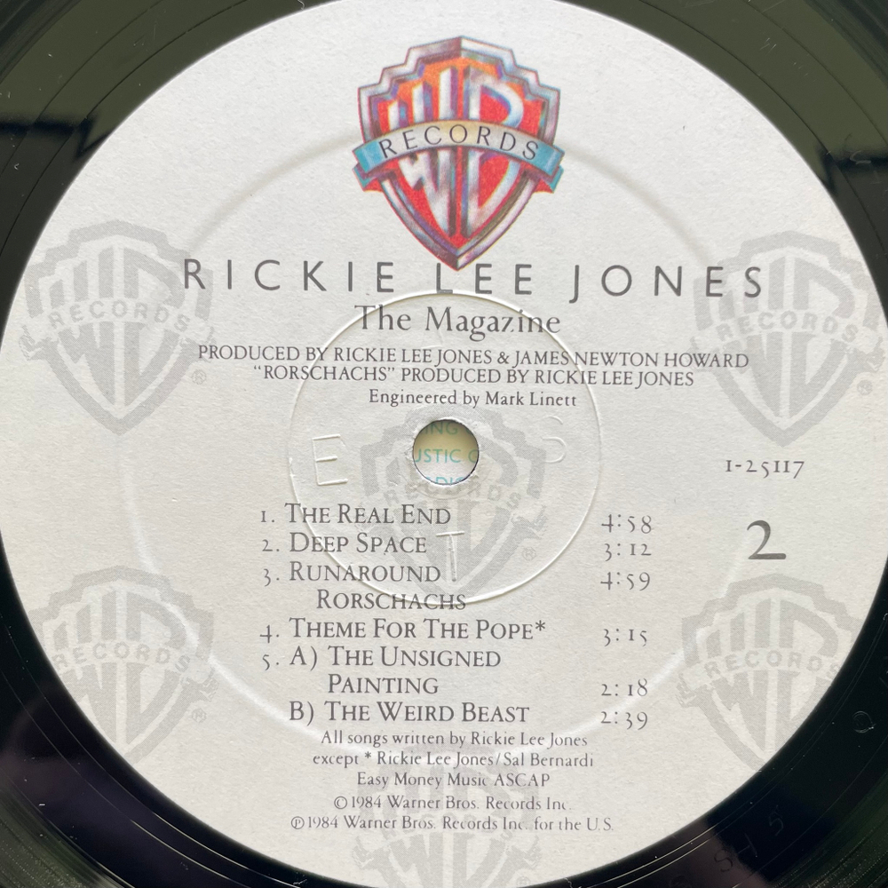 Rickie Lee Jones ‎– The Magazine (США 1984г.)