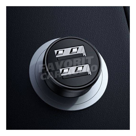 АЗУ 2USB Usams US-CC114 C20 2400mA пластик чёрный