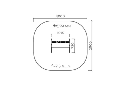 Скамейка детская “Конь”