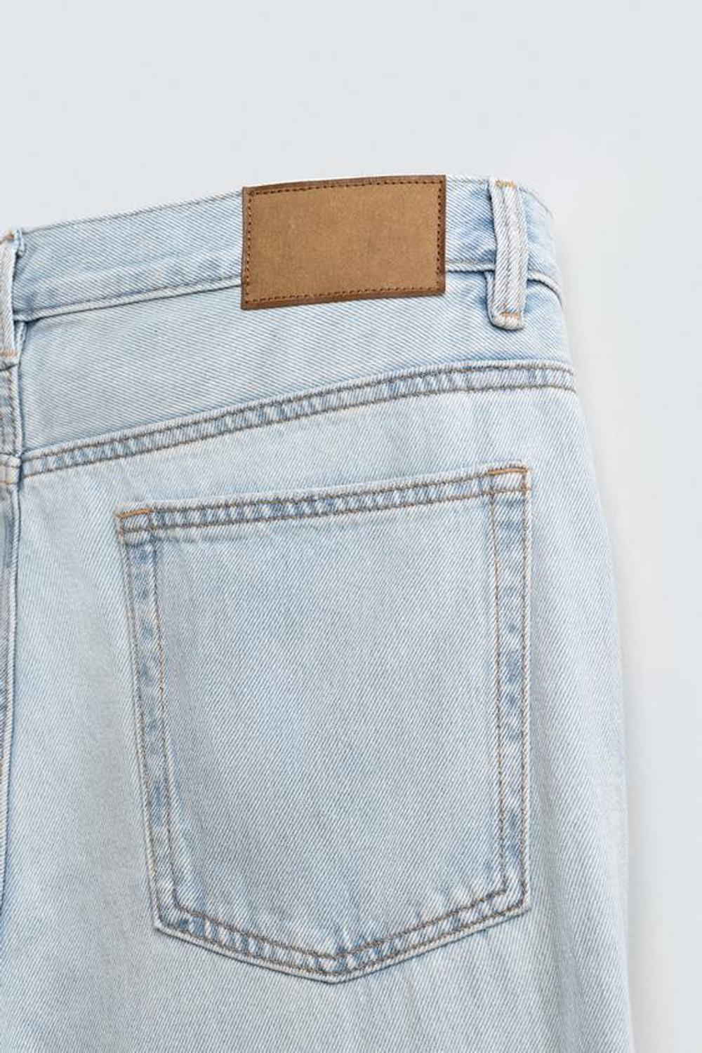 ZARA ДЖИНСЫ STRAIGHT FIT, ГОЛУБОЙ