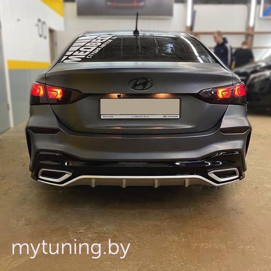 Бампер задний QUANT для Hyundai Solaris II