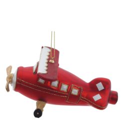 GAEM Украшение новогоднее "Самолет", L12 W8 H5,5 см