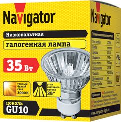 Лампа галогенная Navigator 220V MR16 GU10 35W 13637