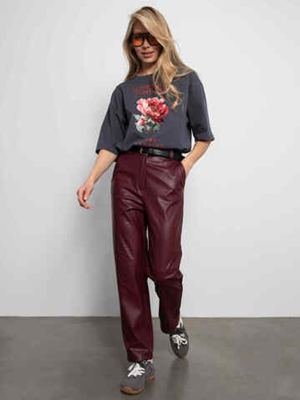 Брюки Силуэт (бордовый)