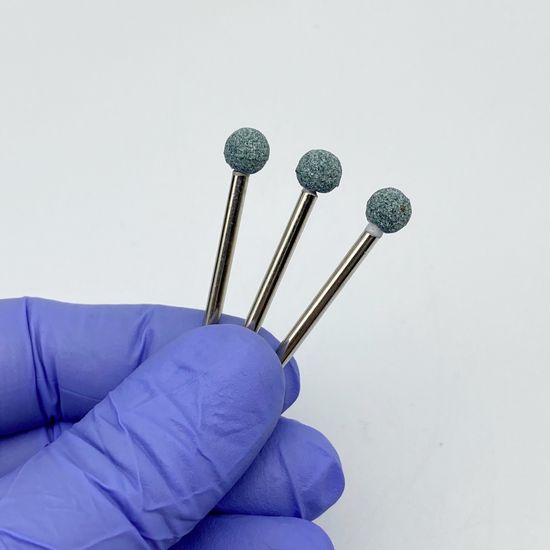 Корундовая фреза, шар зеленый