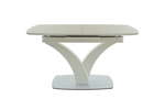 Стол Аврора Нотр Дам MODERNE стекло OPTIWHITE 1400(1800)*850, Капучино