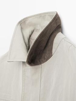 Massimo Dutti Куртка с карманами, дымчатый