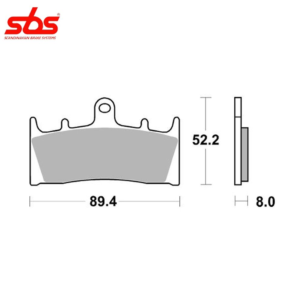 SBS 686HS тормозные колодки передние