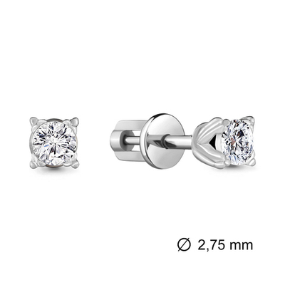 941344 Серьги из Золота с бриллиантами