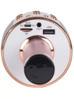 Караоке микрофон Wster WS-858 розовое золото