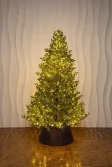 Искусственная елка Измайловская 210 см., 100% литая хвоя, 1500 мульти LED ламп, 10 режимов, Елкиторг (57210)