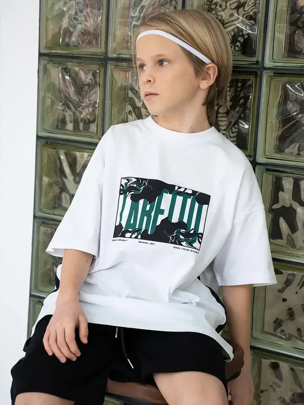 Спортивный костюм для мальчика с шортами школьный