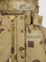 ПРЕДЗАКАЗ Куртка утеплённая демисезонная Mjölk Hedgehogs, утеплитель 120гр/м2