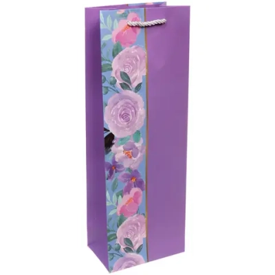 Пакет под бутылку «Цветочный сад» 36*12,5*8,5 см