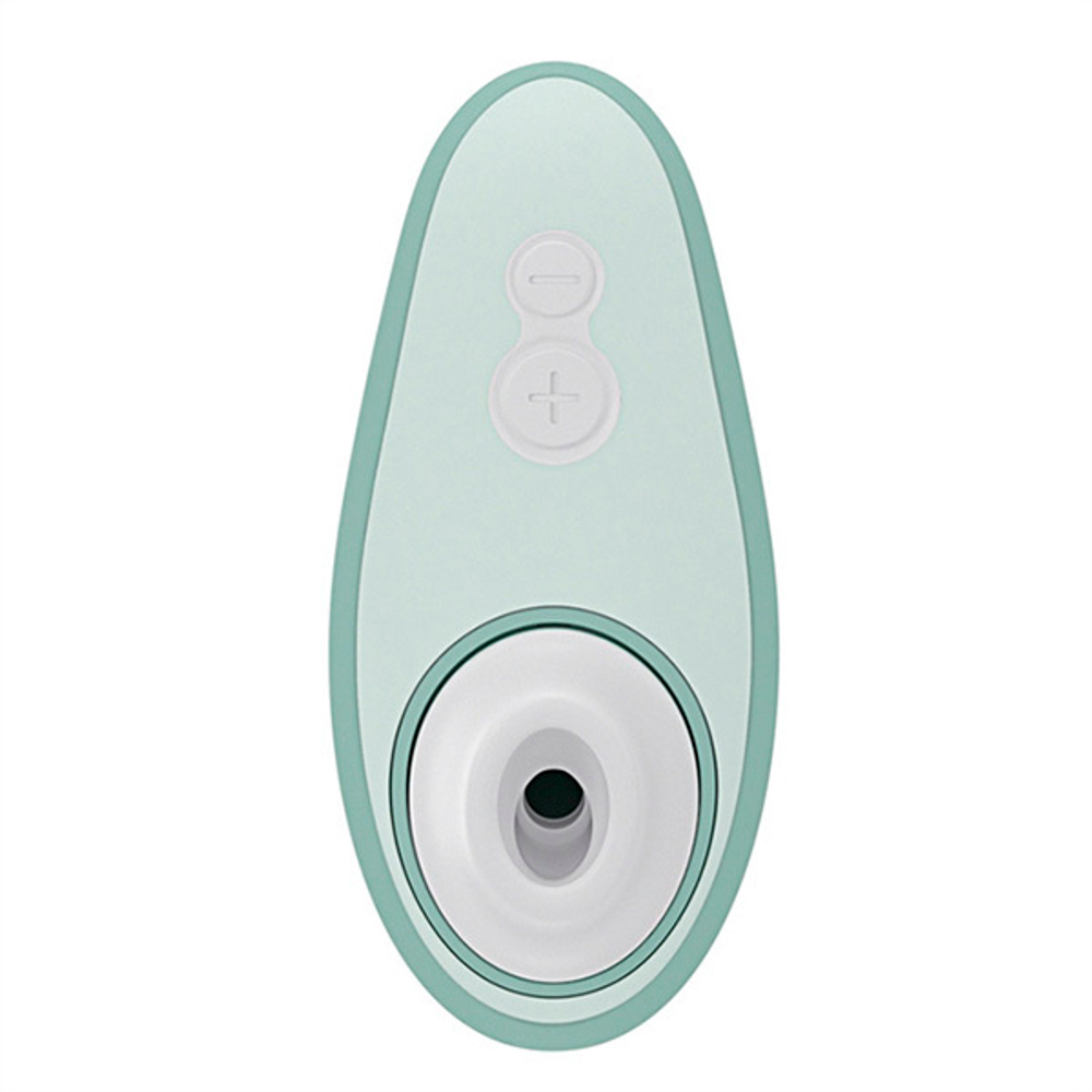 Серо-зеленый бесконтактный клиторальный стимулятор 10см Womanizer Liberty 2 Sage WZ112SG2