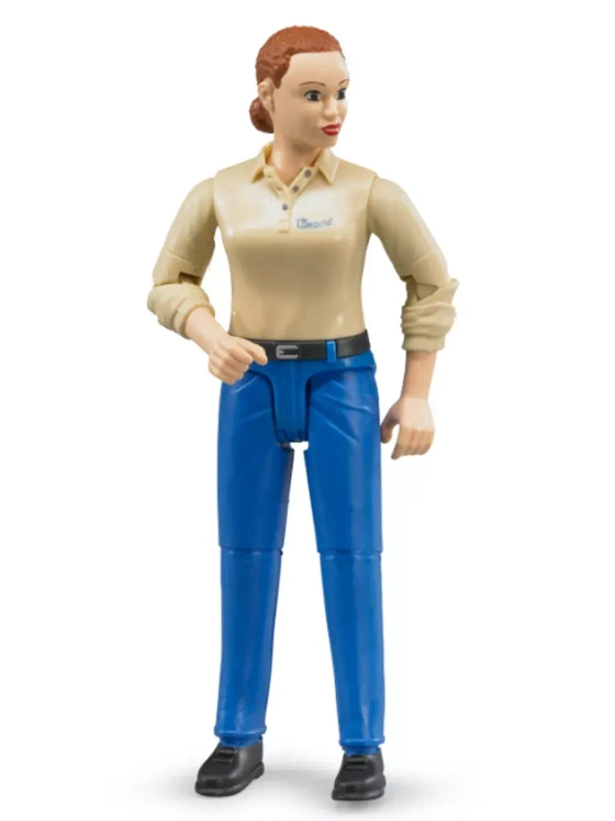 Фигурка женщины голубые джинсы Bruder 60408