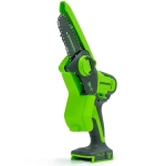 24V Цепная мини пила аккумуляторная Greenworks 10см, c 1хАКБ 2Ач и ЗУ