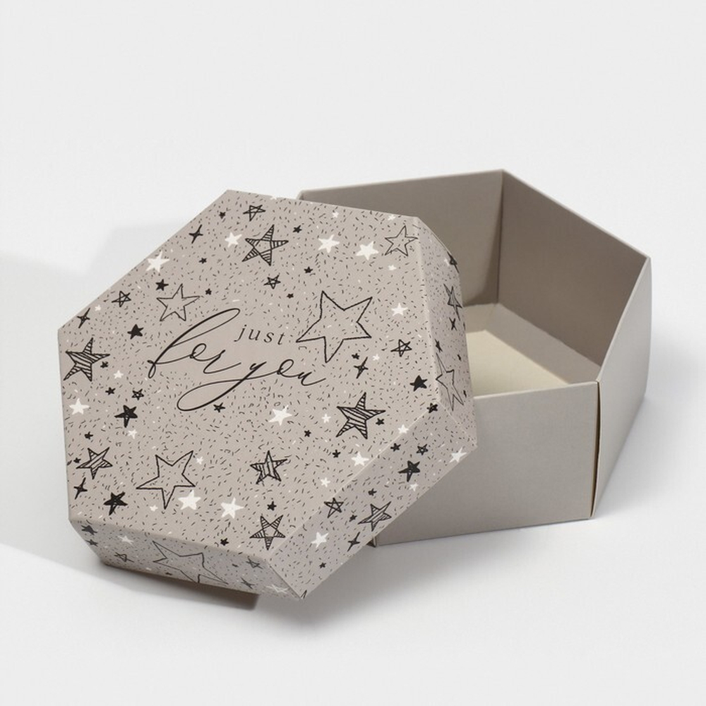 Коробка складная «Звёзды», 15 × 13 × 6 см
