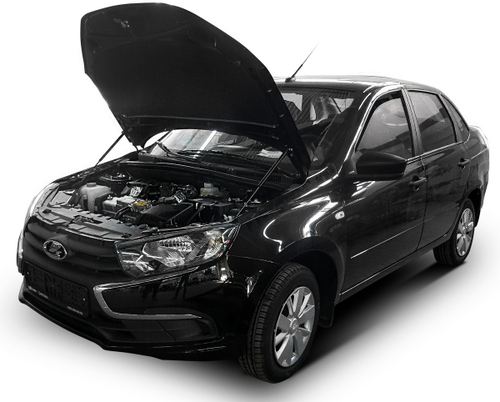 Газовые упоры капота АвтоУпор для Lada Granta I рестайлинг 2018-н.в., 2 шт., ULAGRA021