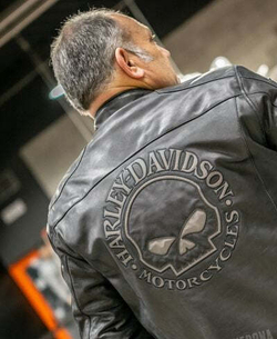Куртка Men's Reflective Skull Leather Harley-Davidson