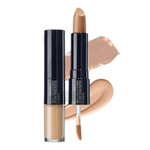 The Saem, Cover Perfection, Ideal Concealer Duo, 02 насыщенный бежевый, 1 шт.