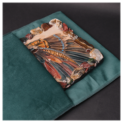 Картина из кожи «Шаманка»