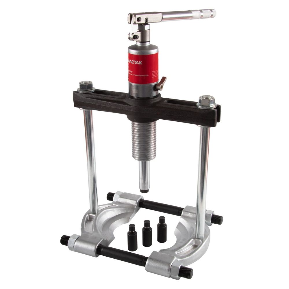 МАСТАК (104-19708) Съемник подшипников гидравлический, 8 т, 28-150 мм, сегментного типа, с совмещенным насосом