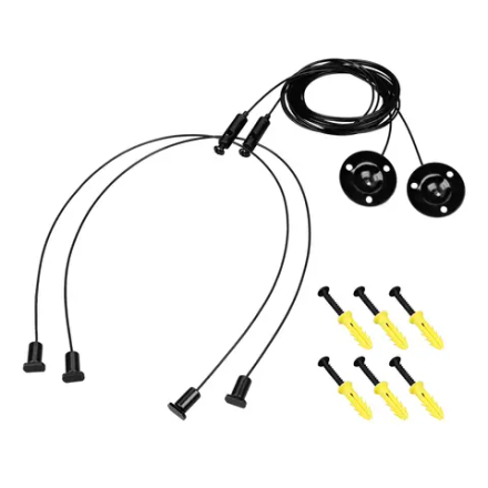 Подвес LINE-6070 2x2m Set BLACK (Pad 9x2mm) (Arlight, Металл) 056257