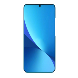Тонкий чехол от Nillkin синего цвета для Xiaomi Mi 12, 12X и 12S, серия Super Frosted Shield