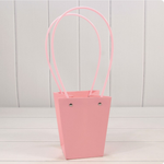 Пакет подарочный 15,5х13х9,5 Ваза для цветов (Розовый)