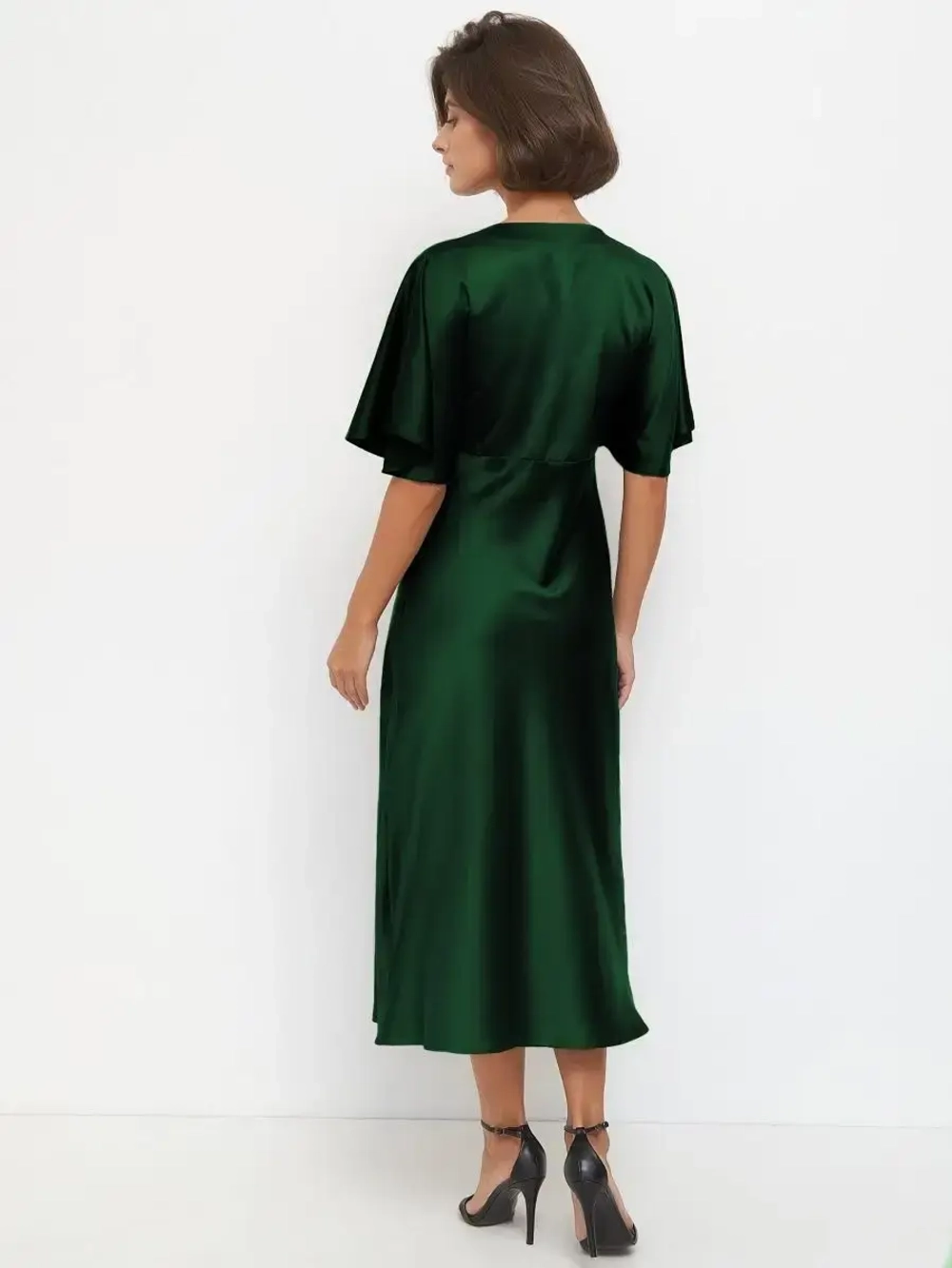 Платье комбинация шелковое с крылышками